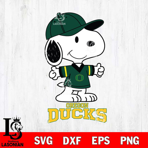 Oregon Ducks Snoopy football SVG DXF EPS PNG FILE,Snoopy File Cut, NCAA Digital Download,Instant Download,Christmas Silhouette