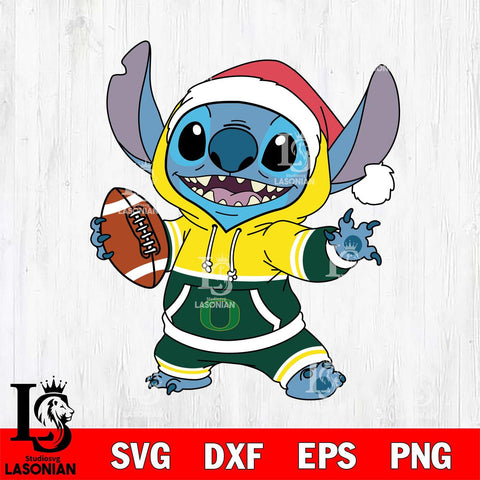 Oregon Ducks Stitch Football Christmas File Cut, NCAA SVG DXF EPS PNG FILE, Digital Download , Criucut , Silhouette