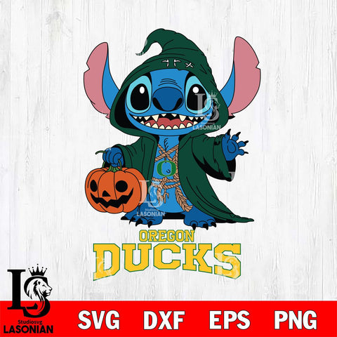 Oregon Ducks Stitch Horror Svg Eps Dxf Png File, NCAA svg, Digital Download, Instant Download