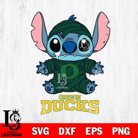 Oregon Ducks Stitch Mummy Svg Eps Dxf Png File, NCAA svg, Digital Download, Instant Download