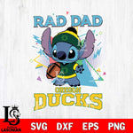 Oregon Ducks Stitch Rad Dad SVG DXF EPS PNG FILE, NCAA File Cut,Digital Download,Instant Download