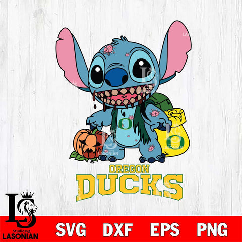 Oregon Ducks Stitch Zombie Svg Eps Dxf Png File, NCAA svg, Digital Download, Instant Download