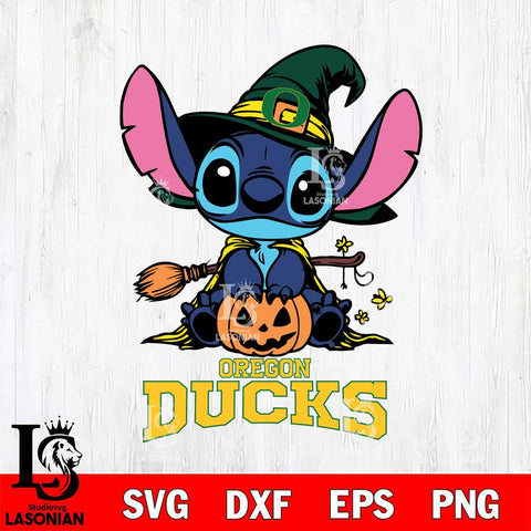 Oregon Ducks Stitch witch Svg Eps Dxf Png File, NCAA svg, Digital Download, Instant Download