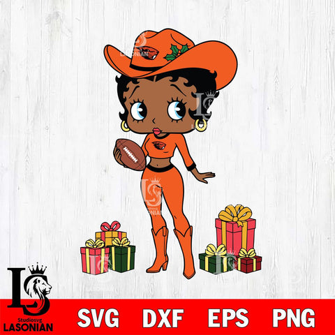 Oregon State Beavers Betty Boop Cowboy Football File Cut, NCAA SVG DXF EPS PNG PDF File, Digital Download , Criucut , Silhouette