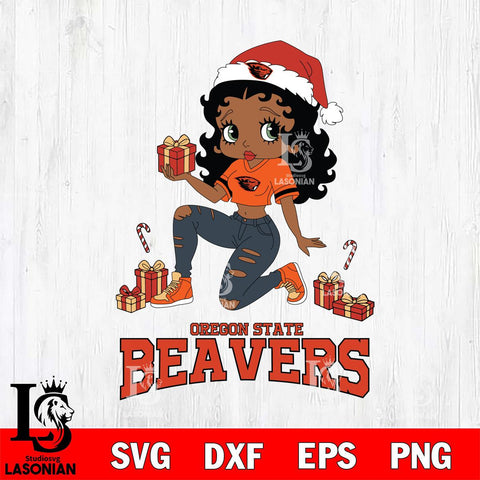 Oregon State Beavers Betty Boop Gift File Cut, NCAA SVG DXF EPS PNG PDF File, Digital Download , Criucut , Silhouette