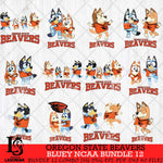 Oregon State Beavers Bluey Dace Mode NCAA Bundle 12 SVG Eps Dxf Png File, Digital Download, Instant Download