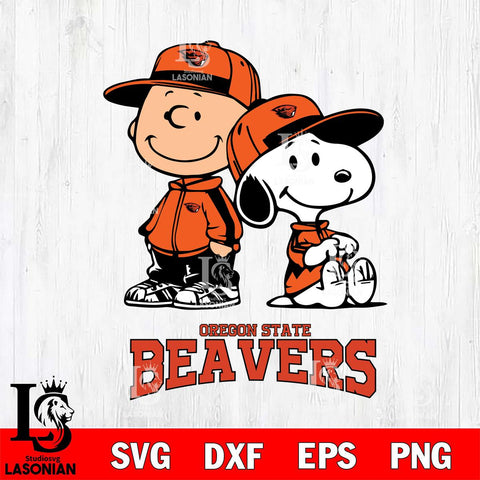 Oregon State Beavers Charlie Brown Snoopy Champions Svg Eps Dxf Png File, NCAA svg , Digital Download , Instant Download, Cricut File