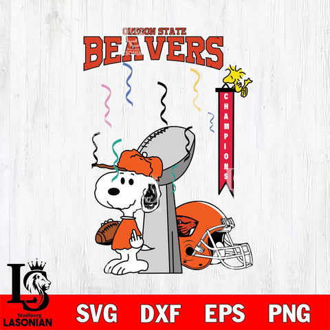 Oregon State Beavers Charlie Brown and Snoopy Super Bowl Svg Eps Dxf Png File, NCAA svg , Digital Download , Instant Download, Cricut File