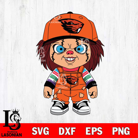 Oregon State Beavers Chucky Football Horror Halloween Svg Eps Dxf Png File, NCAA svg, Digital Download, Instant Download