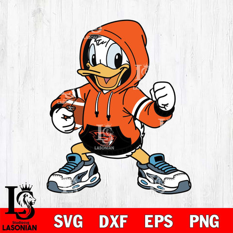 Oregon State Beavers Donald Duck Disney Christmas File Cut, NCAA SVG DXF EPS PNG FILE, Digital Download , Criucut , Silhouette