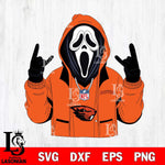 Oregon State Beavers Ghostface Scream Football Halloween Svg Eps Dxf Png File, NCAA svg, Digital Download, Instant Download