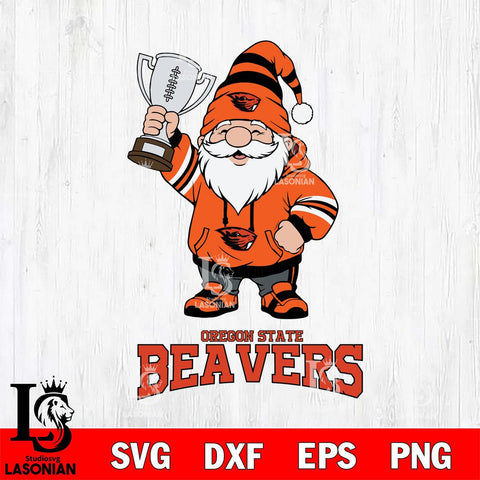 Oregon State Beavers Gnome Champion File Cut, NCAA SVG, Digital Download , Criucut , Silhouette