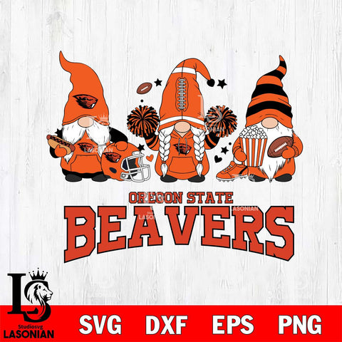Oregon State Beavers Gnome Fan File Cut, NCAA SVG, Digital Download , Criucut , Silhouette