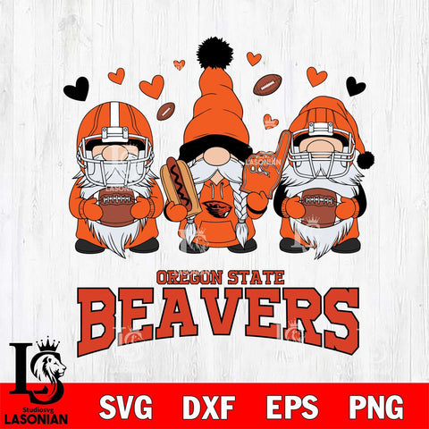 Oregon State Beavers Gnome Rugby File Cut, NCAA SVG, Digital Download , Criucut , Silhouette