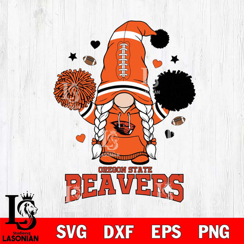 Oregon State Beavers Gnome cheerleader File Cut, NCAA SVG, Digital Download , Criucut , Silhouette