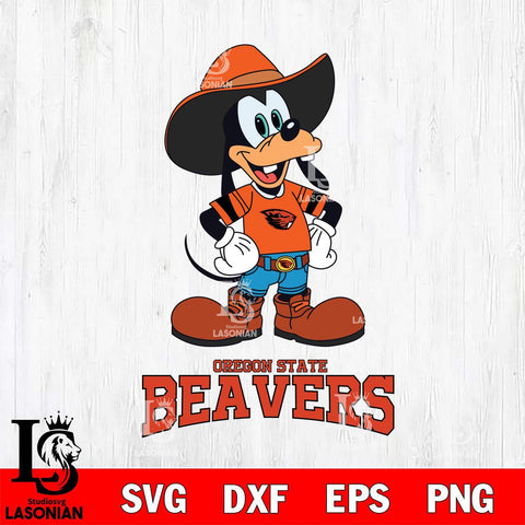 Oregon State Beavers Goofy Cowboy Sport SVG DXF EPS PNG FILE,NCAA svg ,Football Digital Download,Instant Download, Silhouette