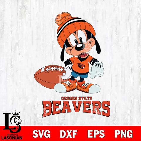 Oregon State Beavers Goofy Football SVG DXF EPS PNG FILE,NCAA svg ,Football Digital Download,Instant Download, Silhouette