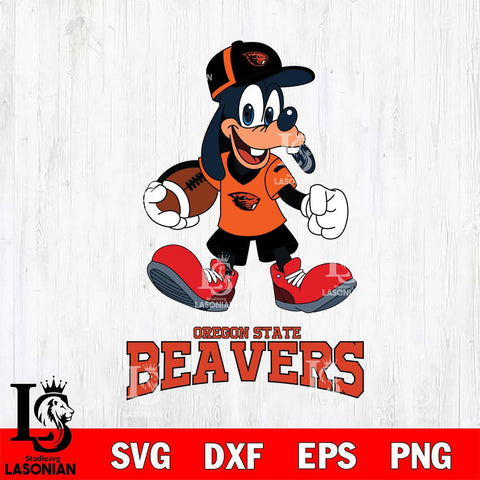 Oregon State Beavers Goofy Football Player SVG DXF EPS PNG FILE,NCAA svg ,Football Digital Download,Instant Download, Silhouette