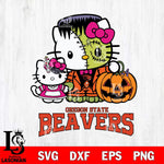 Oregon State Beavers Hello Kitty Horror 10 Svg Eps Dxf Png File, Digital Download