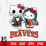 Oregon State Beavers Hello Kitty Horror 11 Svg Eps Dxf Png File, Digital Download