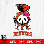 Oregon State Beavers Hello Kitty Horror 4 Svg Eps Dxf Png File, Digital Download