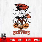 Oregon State Beavers Jack Skellington 2 halloween Svg Eps Dxf Png File, NCAA svg, Digital Download, Instant Download