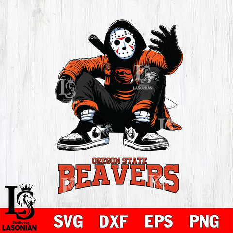 Oregon State Beavers Jason Voorhees Halloween SVG Svg Eps Dxf Png File, Digital Download, Instant Download