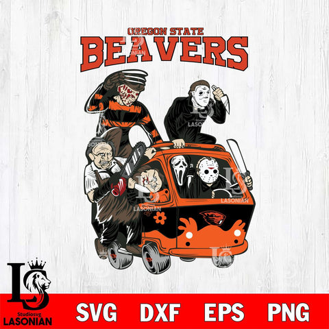 Oregon State Beavers Jason Voorhees Horror 10 Svg Eps Dxf Png File, NCAA svg, Digital Download, Instant Download