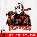 Oregon State Beavers Jason Voorhees Horror 12 Svg Eps Dxf Png File, NCAA svg, Digital Download, Instant Download