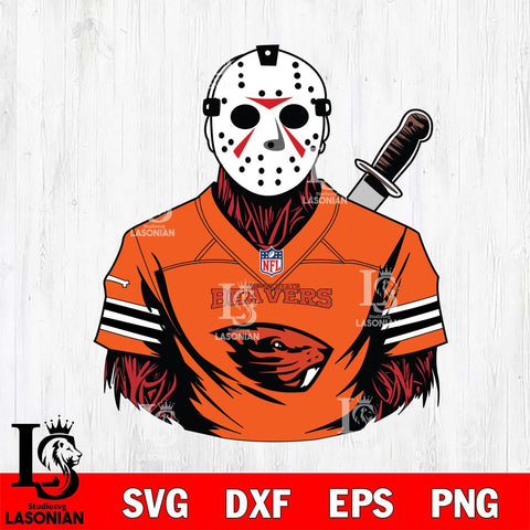 Oregon State Beavers Jason Voorhees Horror 4 Svg Eps Dxf Png File, NCAA svg, Digital Download, Instant Download