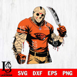 Oregon State Beavers Jason Voorhees Horror 8 Svg Eps Dxf Png File, NCAA svg, Digital Download, Instant Download