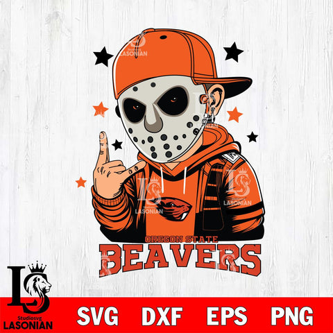 Oregon State Beavers Jason Voorhees Horror 9 Svg Eps Dxf Png File, NCAA svg, Digital Download, Instant Download