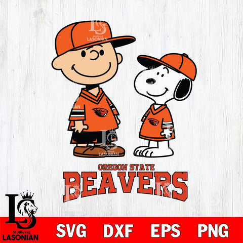 Oregon State Beavers Peanuts Snoopy Football SVG DXF EPS PNG FILE,Snoopy File Cut, NCAA Digital Download,Instant Download,Christmas Silhouette