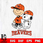 Oregon State Beavers Peanuts Snoopy Friends SVG DXF EPS PNG FILE,Snoopy File Cut, NCAA Digital Download,Instant Download,Christmas Silhouette