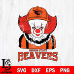 Oregon State Beavers Pennywise Horror Sport 10 Svg Eps Dxf Png File, Digital Download