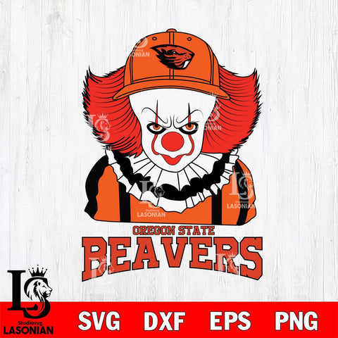 Oregon State Beavers Pennywise Horror Sport 10 Svg Eps Dxf Png File, Digital Download