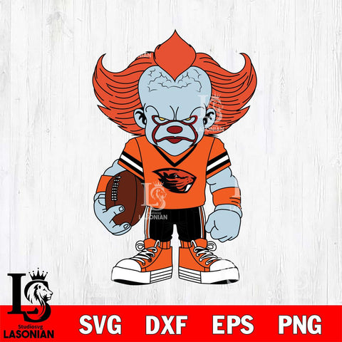 Oregon State Beavers Pennywise Horror Sport 11 Svg Eps Dxf Png File, Digital Download