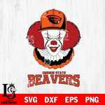 Oregon State Beavers Pennywise Horror Sport 4 Svg Eps Dxf Png File, Digital Download