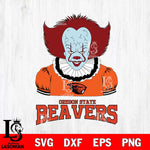 Oregon State Beavers Pennywise Horror Sport 5 Svg Eps Dxf Png File, Digital Download