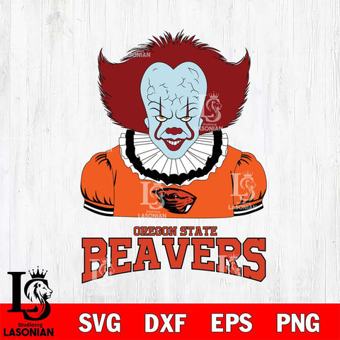 Oregon State Beavers Pennywise Horror Sport 5 Svg Eps Dxf Png File, Digital Download