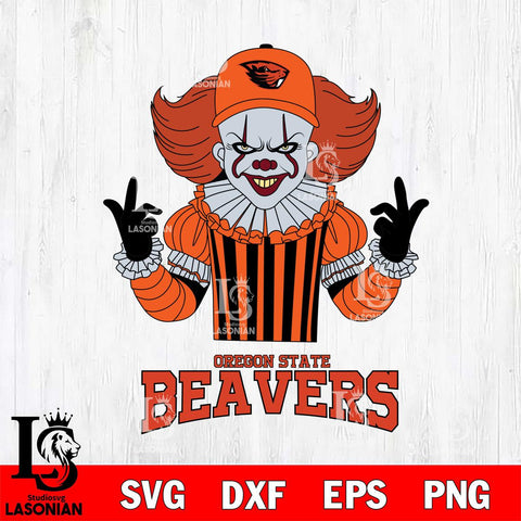 Oregon State Beavers Pennywise Horror Sport 8 Svg Eps Dxf Png File, Digital Download