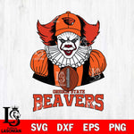 Oregon State Beavers Pennywise Horror Sport 9 Svg Eps Dxf Png File, Digital Download