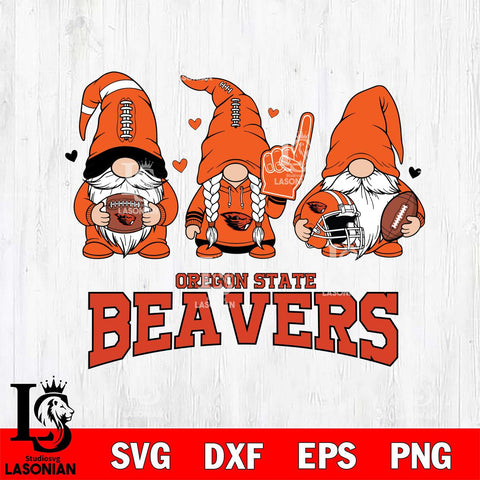 Oregon State Beavers Rugby Gnome File Cut, NCAA SVG, Digital Download , Criucut , Silhouette