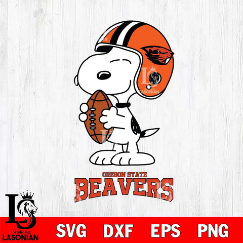 Oregon State Beavers Snoopy Rugby Svg Eps Dxf Png File, NCAA svg , Digital Download , Instant Download, Cricut File