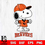 Oregon State Beavers Snoopy football SVG DXF EPS PNG FILE,Snoopy File Cut, NCAA Digital Download,Instant Download,Christmas Silhouette