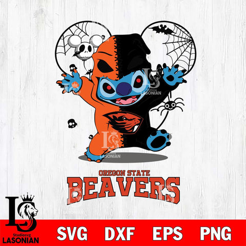 Oregon State Beavers Stitch Horror Halloween 2 Svg Eps Dxf Png File, Digital Download, Instant Download