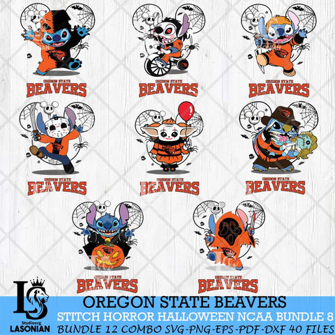 Oregon State Beavers Stitch Horror Halloween Bundle NCAA Svg Eps Dxf Png File, Digital Download, Instant Download