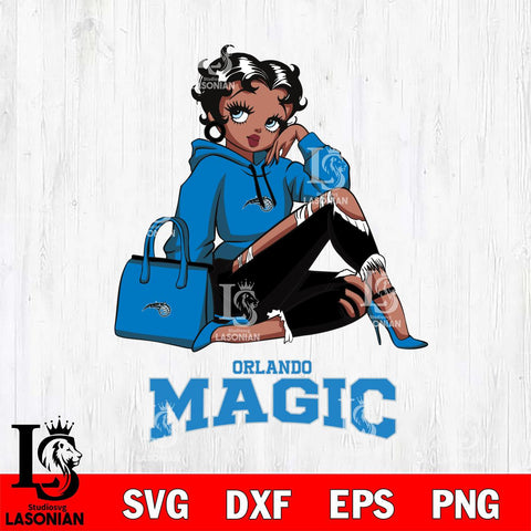 Orlando Magic Awesome Black Fan Girl Betty Boop