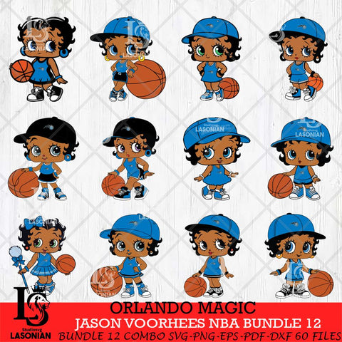 Orlando Magic Betty Boop NBA Bundle 12 SVG Svg Eps Dxf Png File,Bundle NBA svg, Digital Download, Instant Download