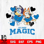 Orlando Magic Bluey & Bingo 10 Svg Eps Dxf Png File, NBA svg, Digital Download, Instant Download